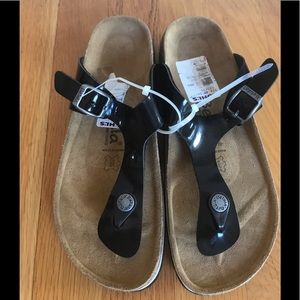 Birkenstocks Betula sandals patent black 37
